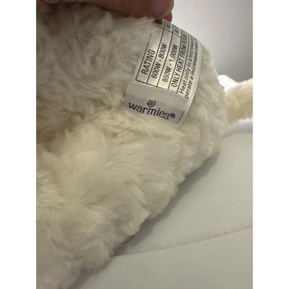 Warmies Intelex Microwavable Plush Stuffed Animal White Gray‎ Dog Puppy NWOT - Picture 3 of 3